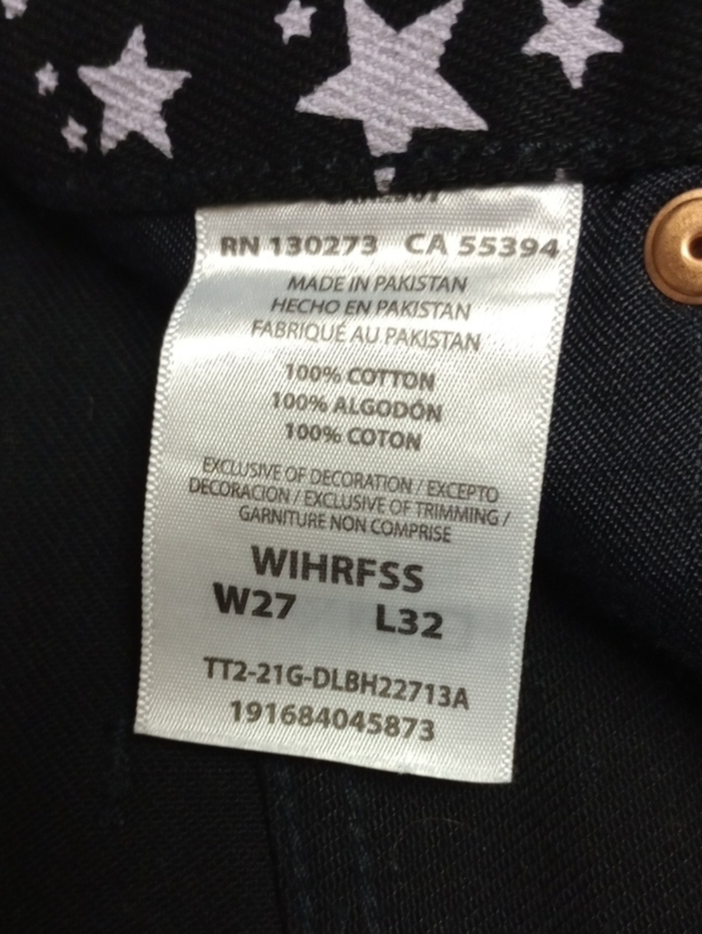 🆕⭐ WRANGLER "WANDERER" BLACK FLARE WIDE HIGH RISE JEANS WITH WHITE STARS⭐ - Picture 14 of 15